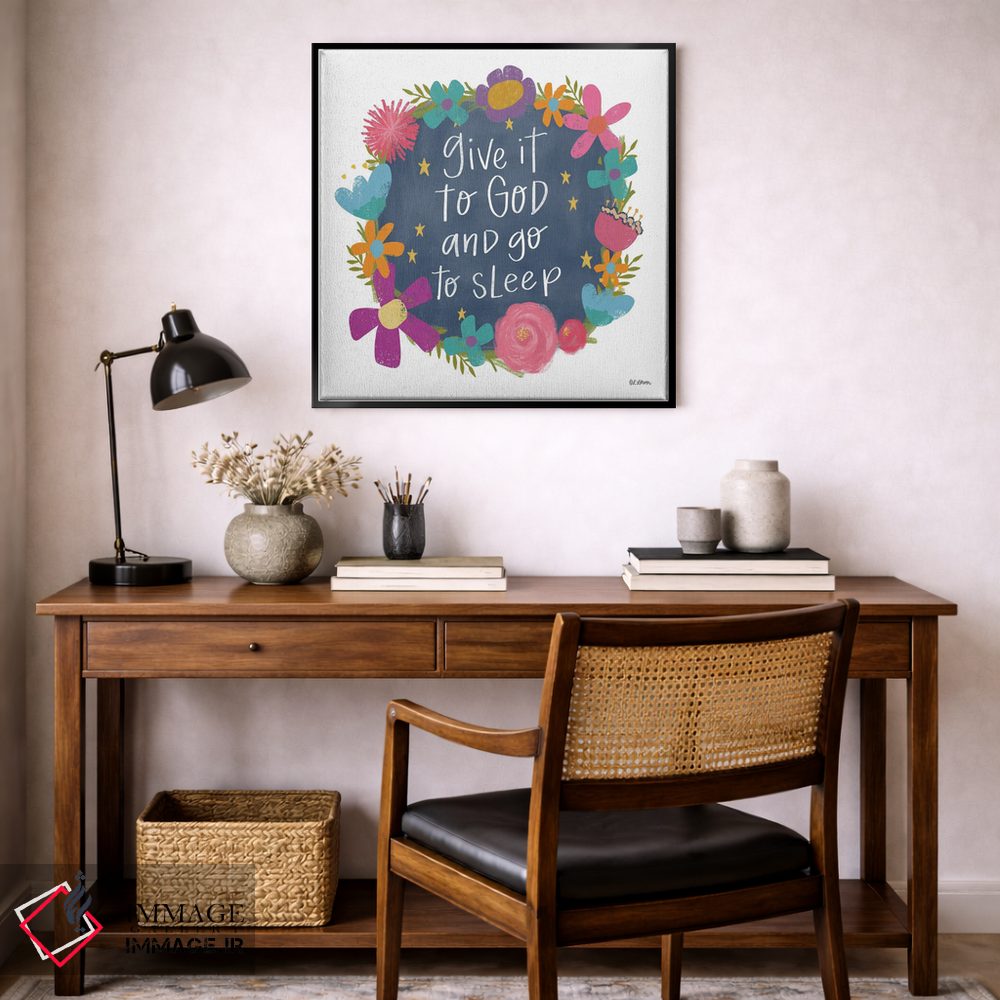 تابلو دکوراتیو به خدا واگذار کن اثر لیزا لارسون - D6B