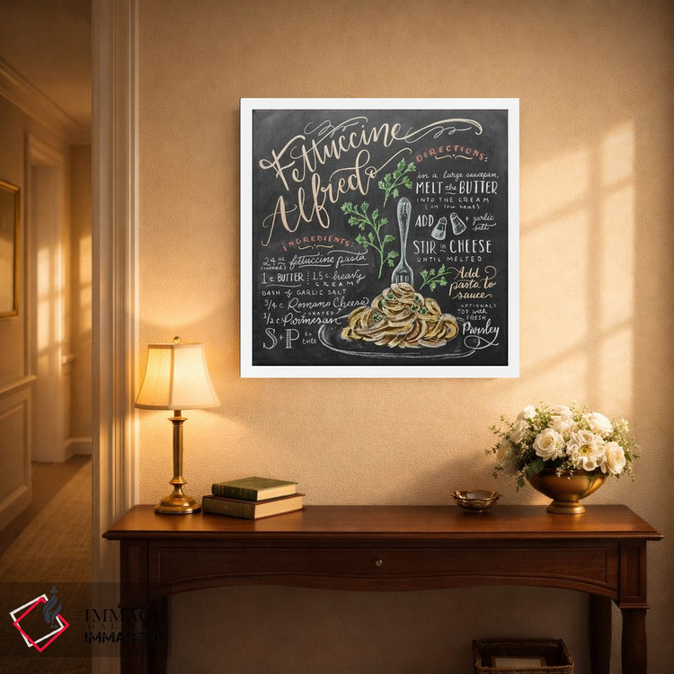 تابلو دکوراتیو دستور تهیه فتوچینی آلفردو اثر لیلی و ول - D3W