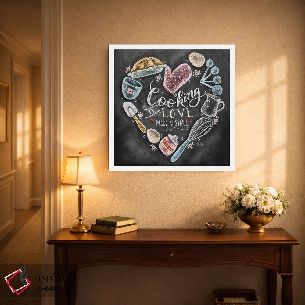 تابلو دکوراتیو آشپزی با عشق اثر لیلی و ول - D2W