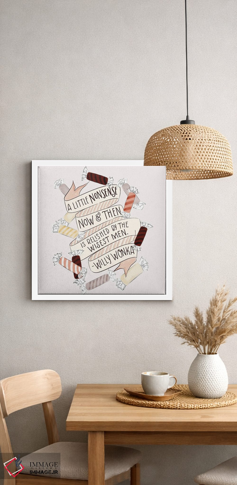 تابلو دکوراتیو کمی آشپزی بامزه و بی دلیل اثر لیلی و ول - D4W