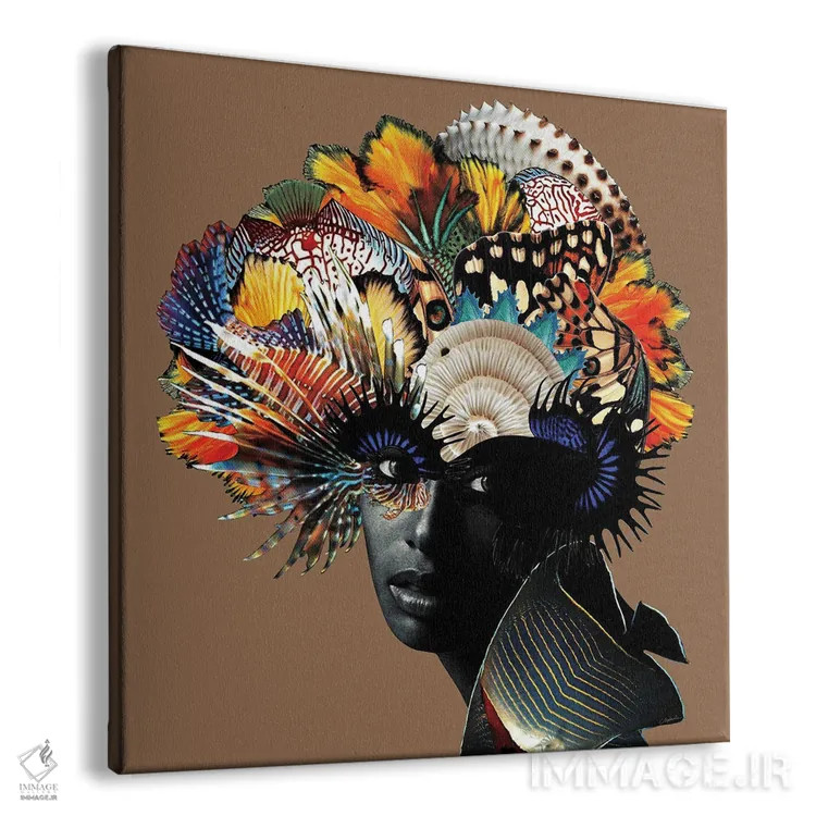 تابلو دکوراتیو نقاب اثر لولیتا لورنزو - نمای پرسپکتیو محصول