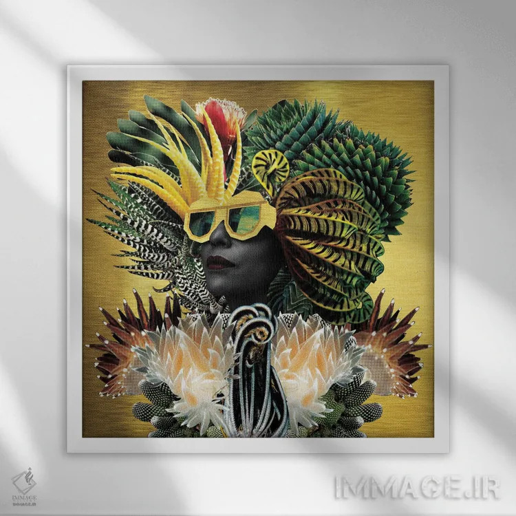 تابلو دکوراتیو در معرض دید اثر لولیتا لورنزو - نمای قابدار سفید