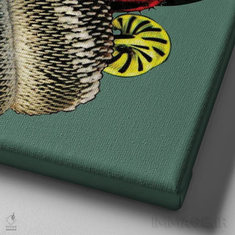 تابلو دکوراتیو فرشته اعظم اثر لولیتا لورنزو - نمای نزدیک بافت بوم