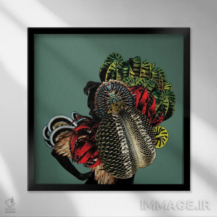 تابلو دکوراتیو فرشته اعظم اثر لولیتا لورنزو - نمای قابدار مشکی