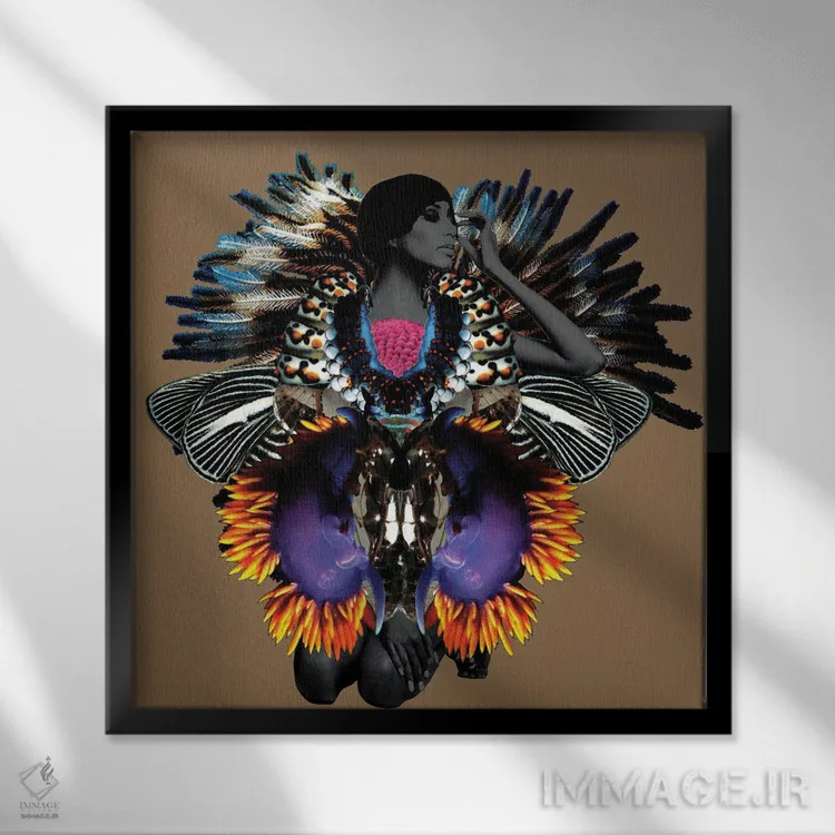 تابلو دکوراتیو آلا اثر لولیتا لورنزو - نمای قابدار مشکی