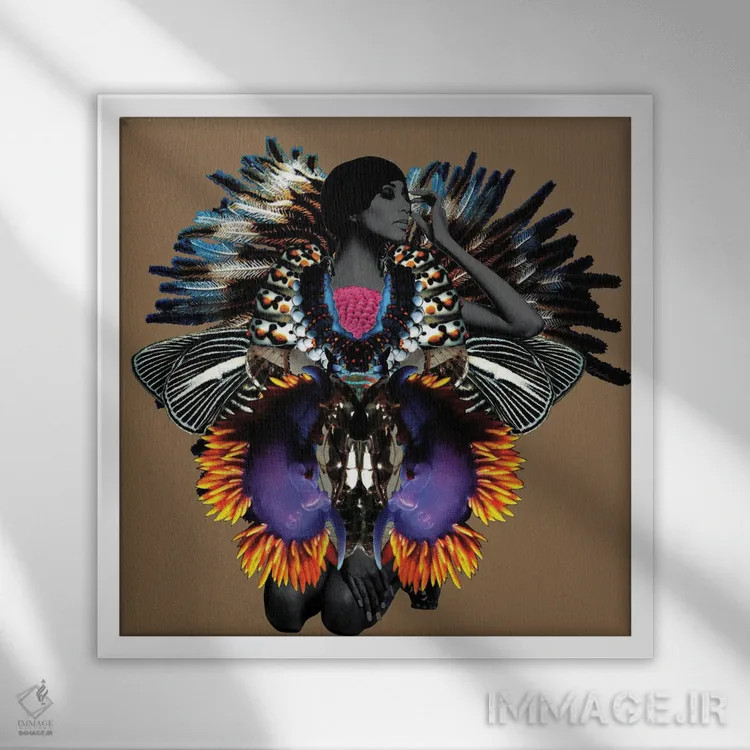 تابلو دکوراتیو آلا اثر لولیتا لورنزو - نمای قابدار سفید