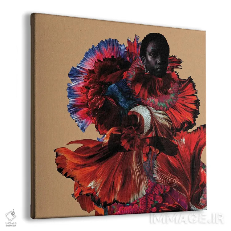 تابلو دکوراتیو گل رز تفکیک شده اثر لولیتا لورنزو - نمای پرسپکتیو محصول