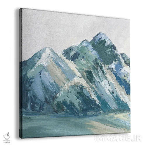 تابلو انتزاعی کوه های پالت آبی II اثر لونا ماویس - نمای پرسپکتیو محصول
