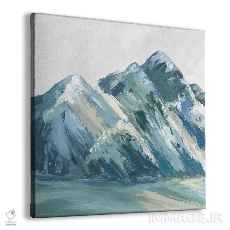 تابلو انتزاعی کوه های پالت آبی II اثر لونا ماویس - نمای پرسپکتیو محصول