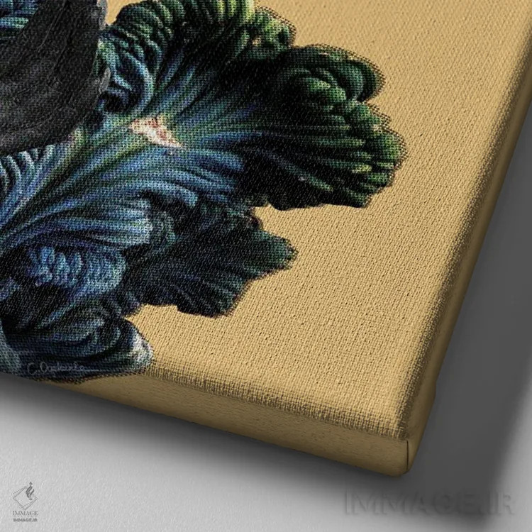 تابلو دکوراتیو دمتر اثر لولیتا لورنزو - نمای نزدیک بافت بوم