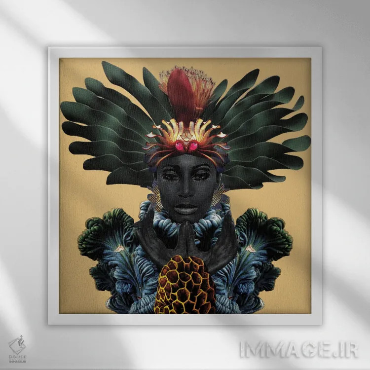 تابلو دکوراتیو دمتر اثر لولیتا لورنزو - نمای قابدار سفید