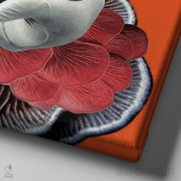 تابلو دکوراتیو شادی در حال رقص اثر لولیتا لورنزو - نمای نزدیک بافت بوم