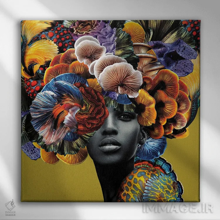 تابلو دکوراتیو موی زیبا اثر لولیتا لورنزو - نمای روبهرو روی دیوار