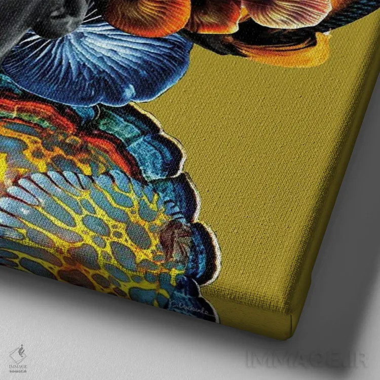 تابلو دکوراتیو موی زیبا اثر لولیتا لورنزو - نمای نزدیک بافت بوم