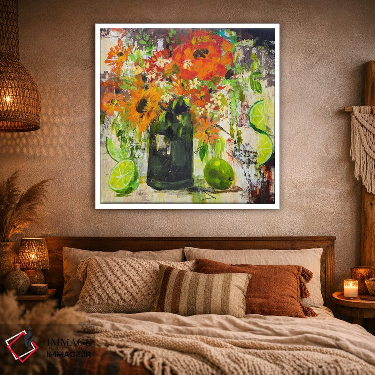 تابلو انتزاعی لیموهای بعدازظهر اثر لیندا مک کلور - D1W