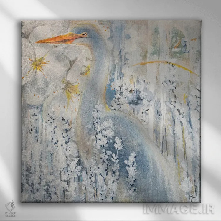 تابلو دکوراتیو زمستان کالیفرنیا اثر لیندا مک کلور - نمای روبهرو روی دیوار