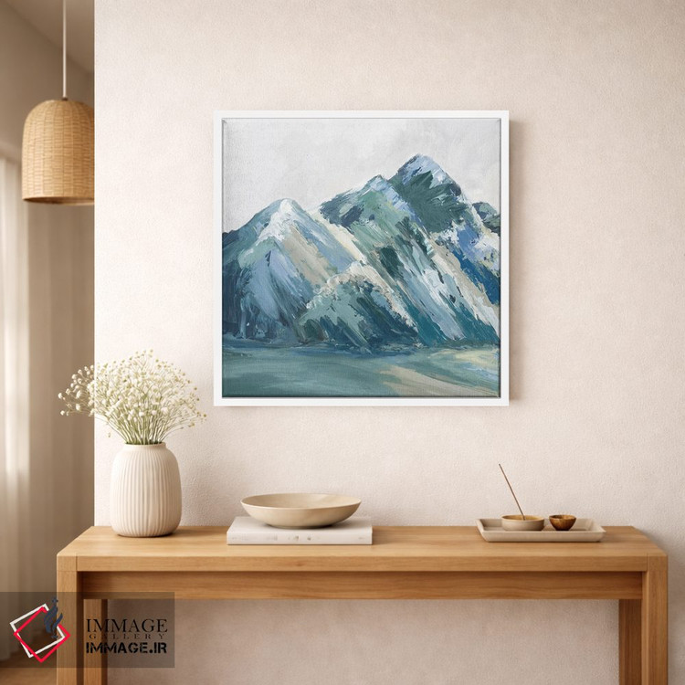 تابلو انتزاعی کوه های پالت آبی II اثر لونا ماویس - D1W