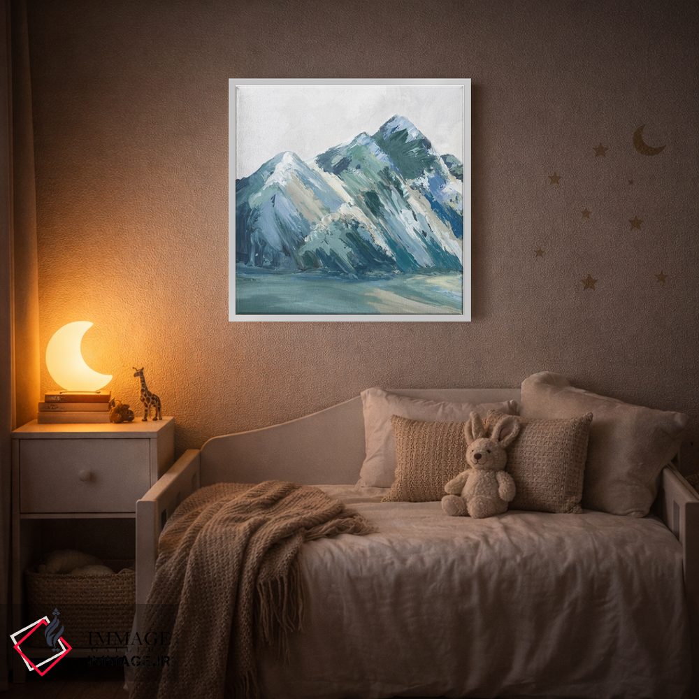 تابلو انتزاعی کوه های پالت آبی II اثر لونا ماویس - D2W