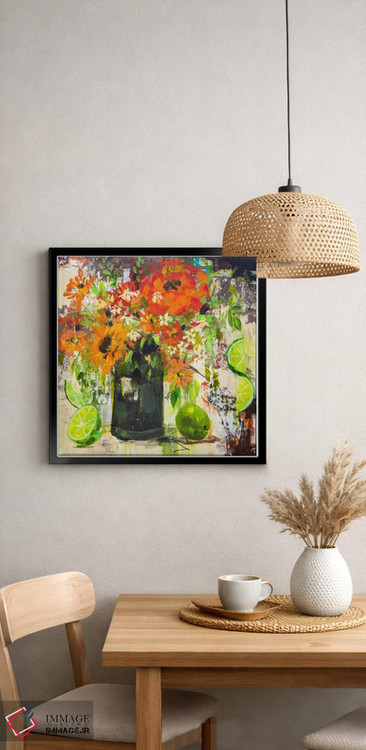 تابلو انتزاعی لیموهای بعدازظهر اثر لیندا مک کلور - D5B