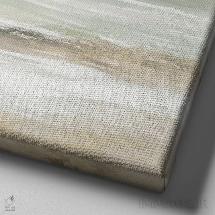 تابلو مینیمال کنار اقیانوس II اثر لونا ماویس - نمای نزدیک بافت بوم