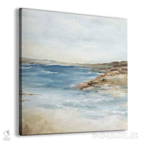 تابلو انتزاعی شعر دریا II اثر لونا ماویس - نمای پرسپکتیو محصول