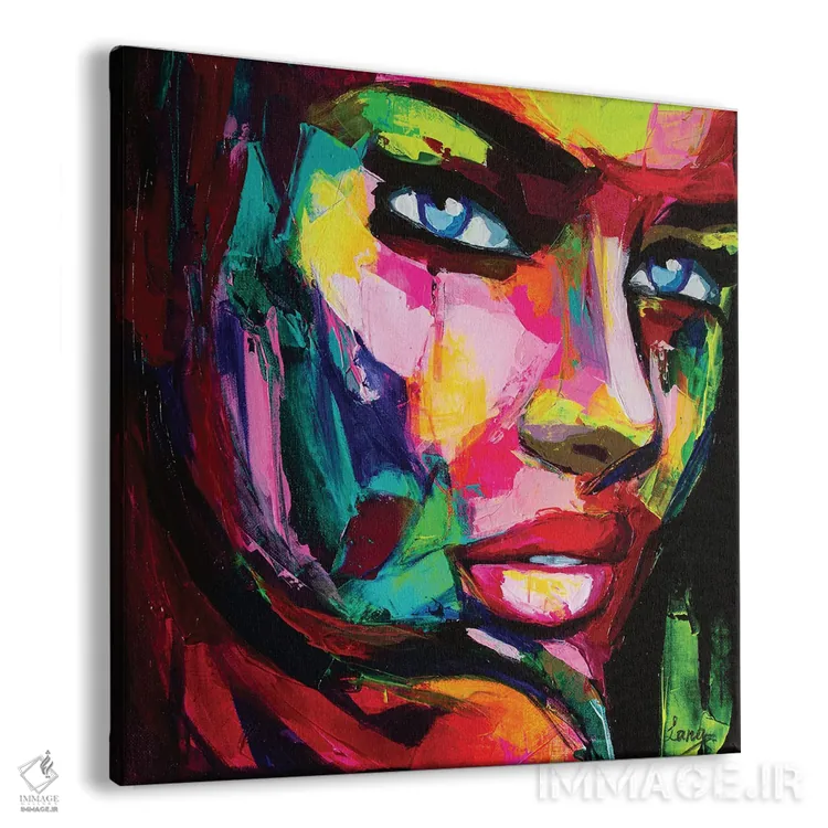 تابلو دکوراتیو لیلا اثر لانا فری - نمای پرسپکتیو محصول