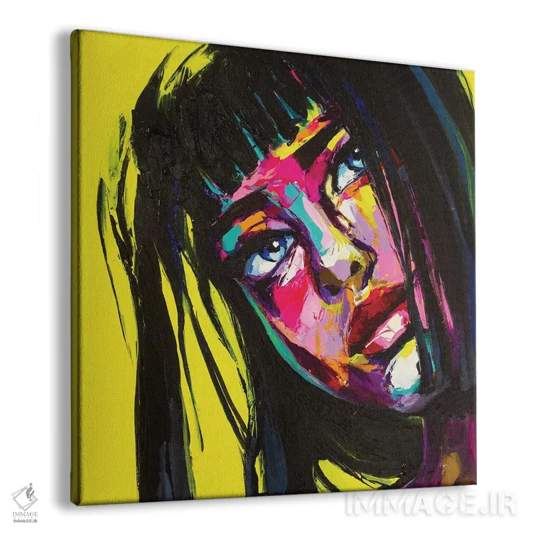 تابلو دکوراتیو شقایق وحشی اثر لانا فری - نمای پرسپکتیو محصول