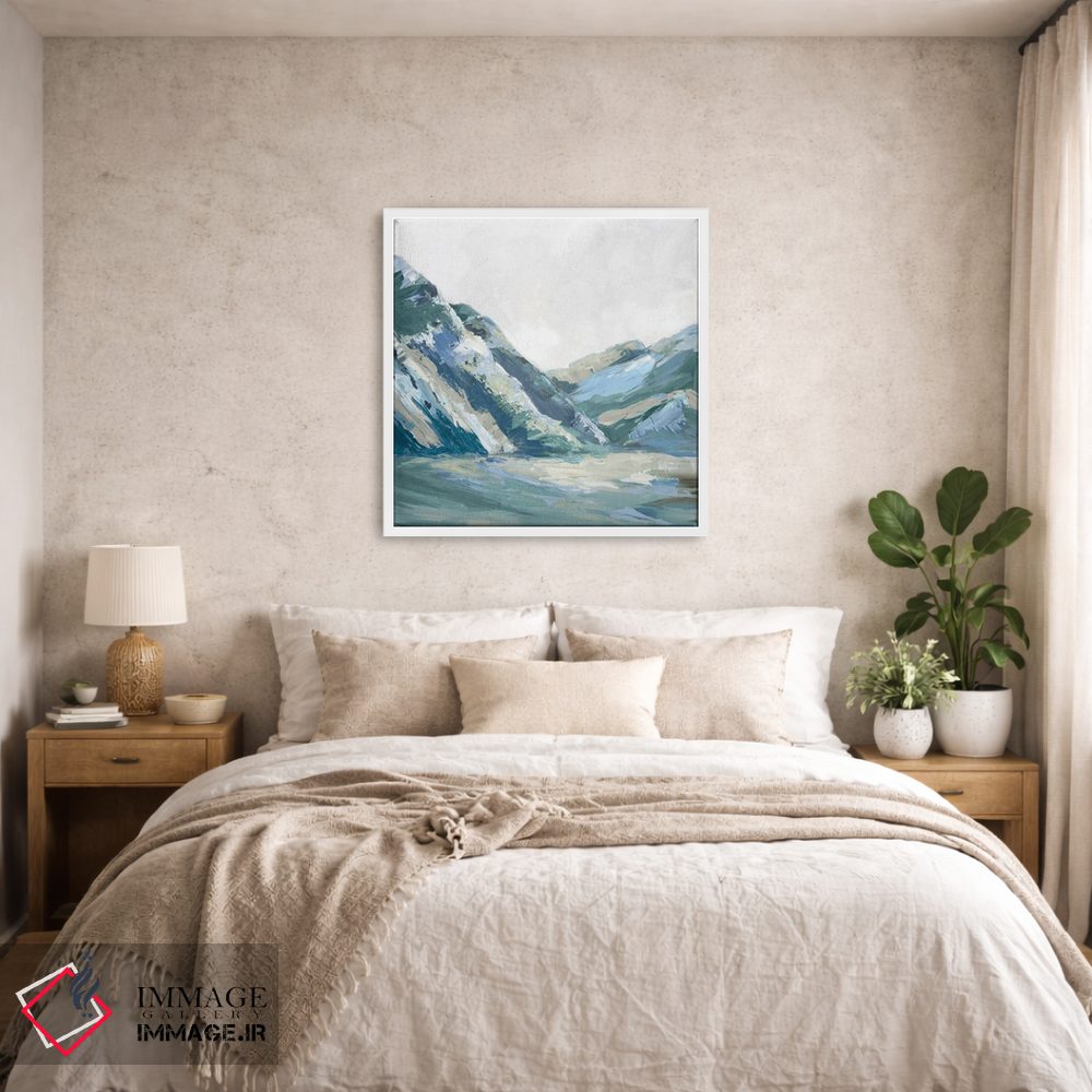 تابلو انتزاعی کوه های پالت آبی I اثر لونا ماویس - D5W