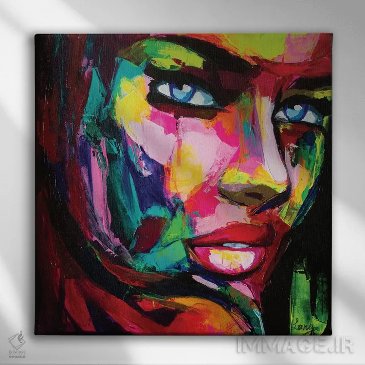 تابلو دکوراتیو لیلا اثر لانا فری - نمای روبهرو روی دیوار