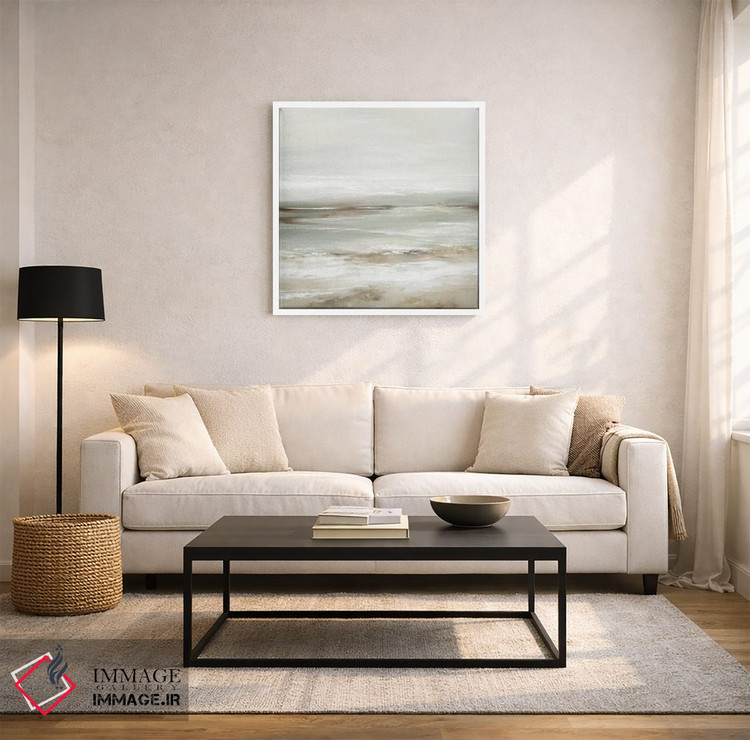 تابلو مینیمال کنار اقیانوس II اثر لونا ماویس - D1W