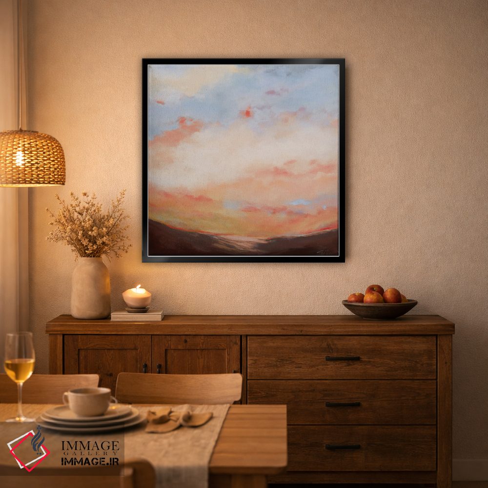 تابلو انتزاعی دریاهای متلاطم ۴ اثر لیندا استلینگ - D5B