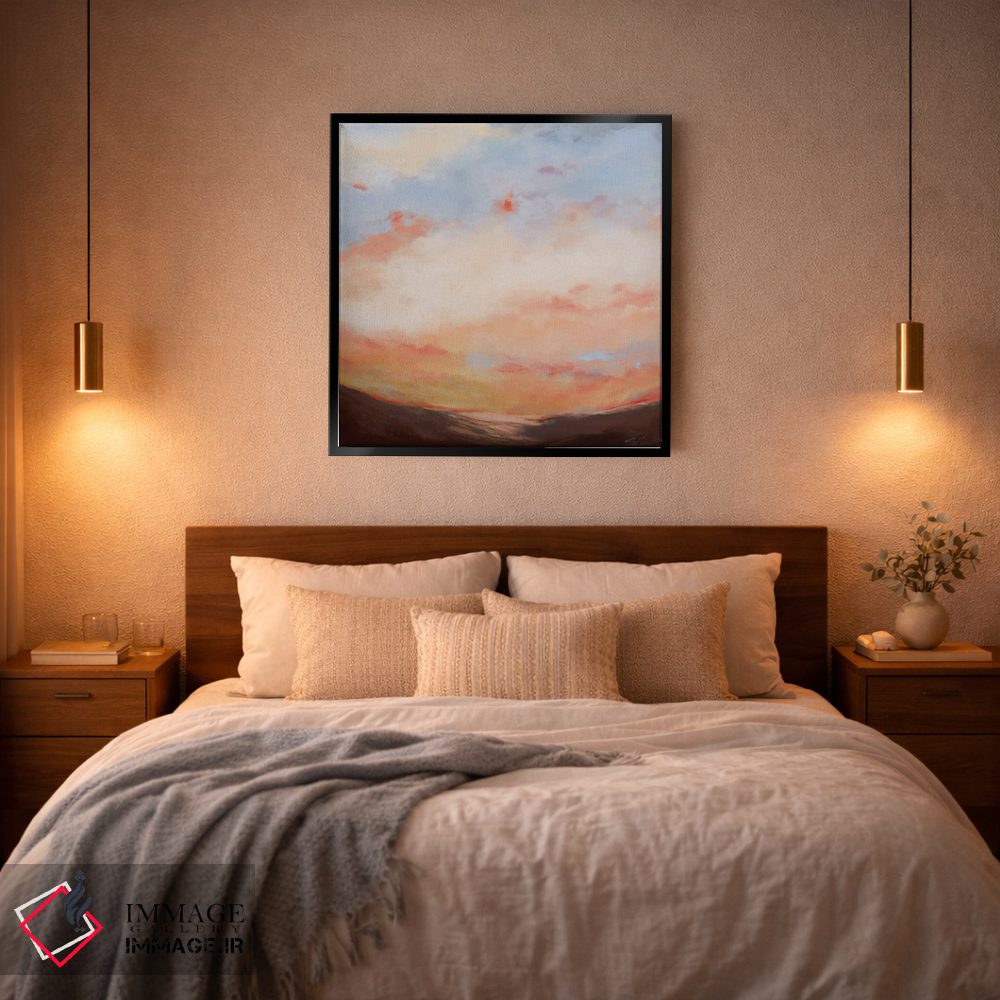 تابلو انتزاعی دریاهای متلاطم ۴ اثر لیندا استلینگ - D4B