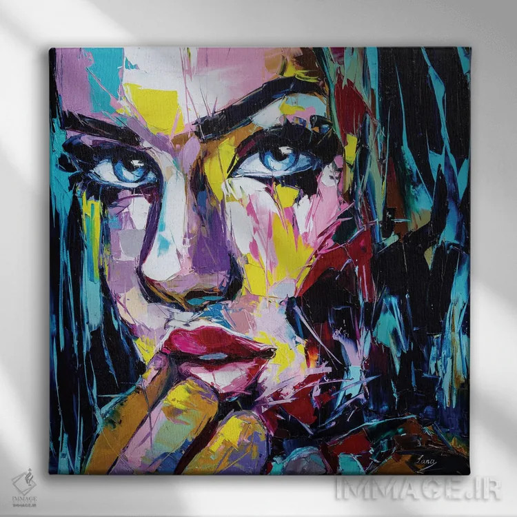 تابلو دکوراتیو اگر ماه باران را حس می کرد اثر لانا فری - نمای روبهرو روی دیوار