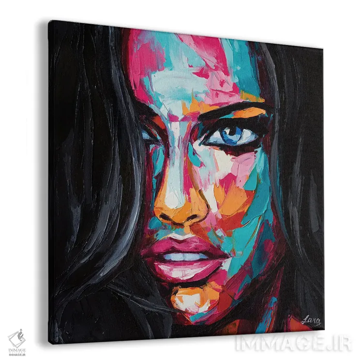 تابلو دکوراتیو آماده یا نه اثر لانا فری - نمای پرسپکتیو محصول