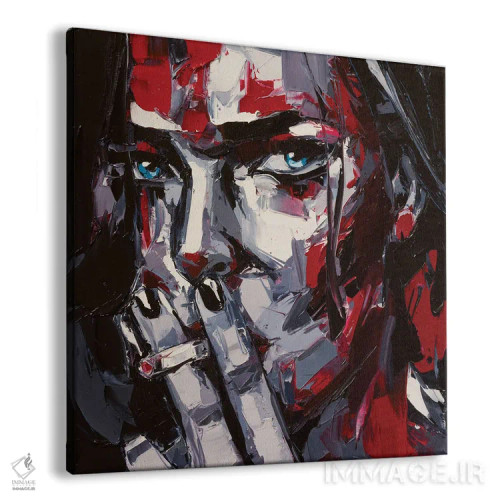 تابلو دکوراتیو خطوط گناه اثر لانا فری - نمای پرسپکتیو محصول