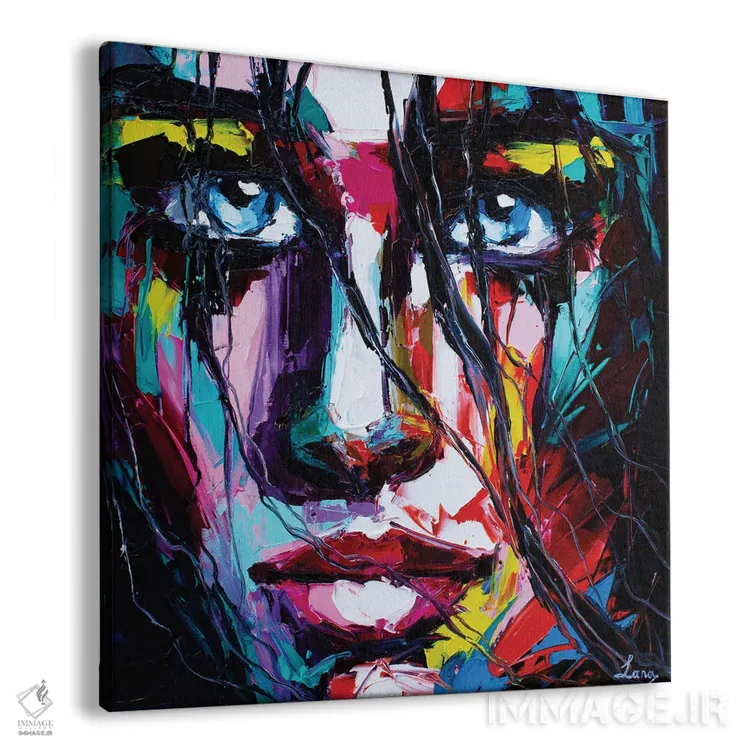 تابلو دکوراتیو بازی سایه اثر لانا فری - نمای پرسپکتیو محصول