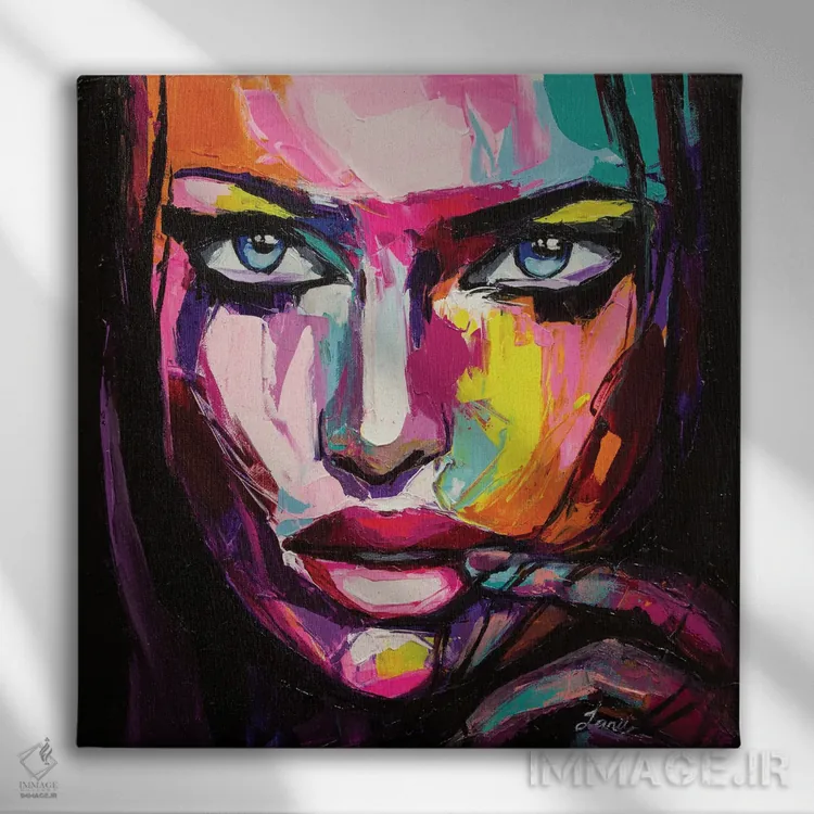 تابلو دکوراتیو حدس بزن اثر لانا فری - نمای روبهرو روی دیوار