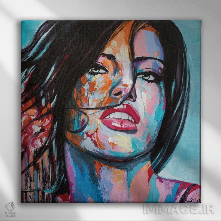 تابلو دکوراتیو موجیتو روی یخ اثر لانا فری - نمای روبهرو روی دیوار