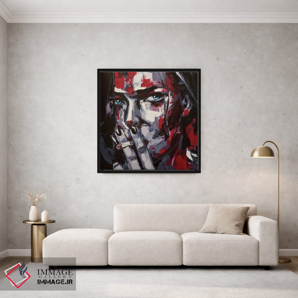 تابلو دکوراتیو خطوط گناه اثر لانا فری - D1B