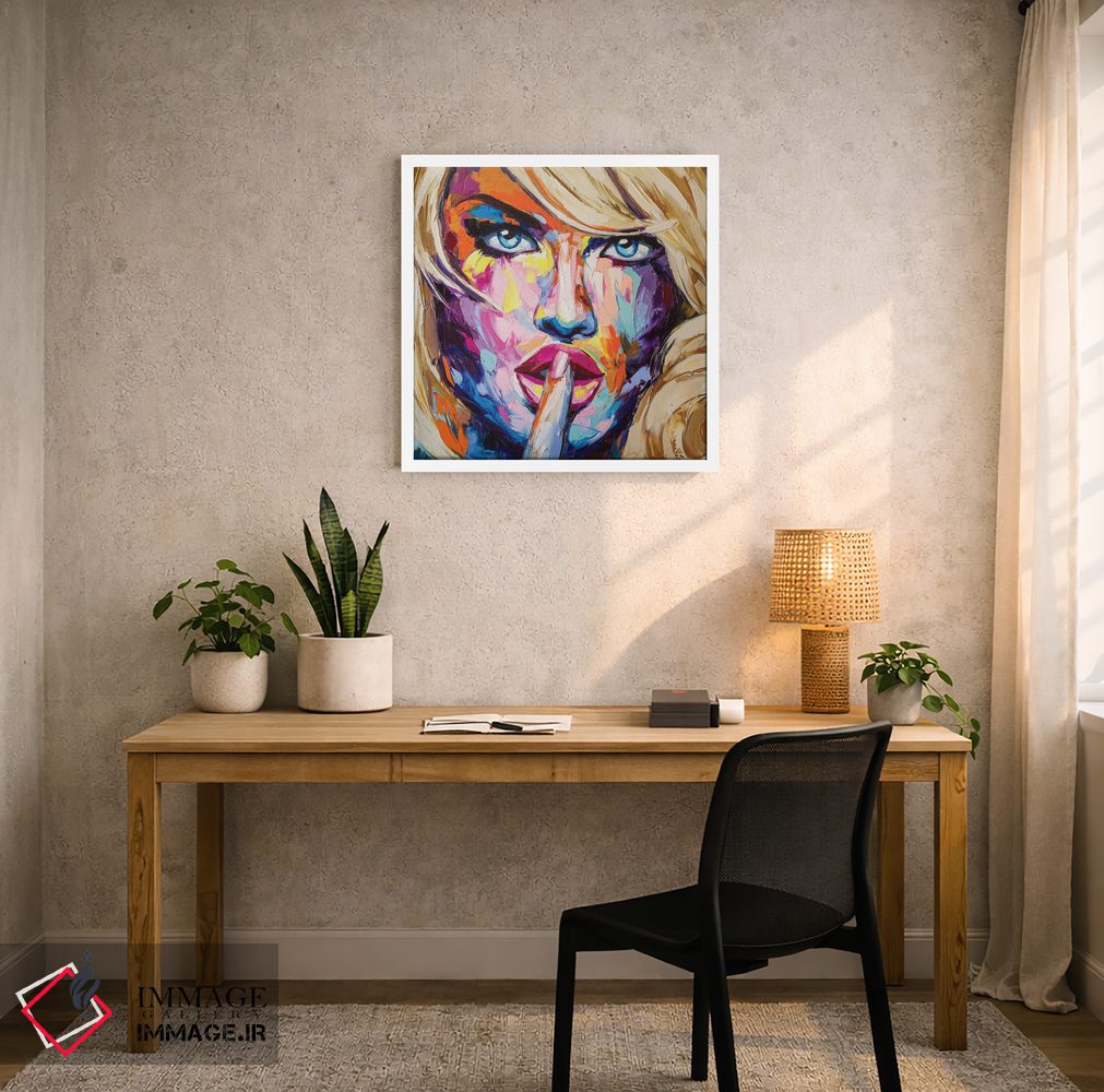 تابلو دکوراتیو رازهای خودت را خاموش کن اثر لانا فری - D4W