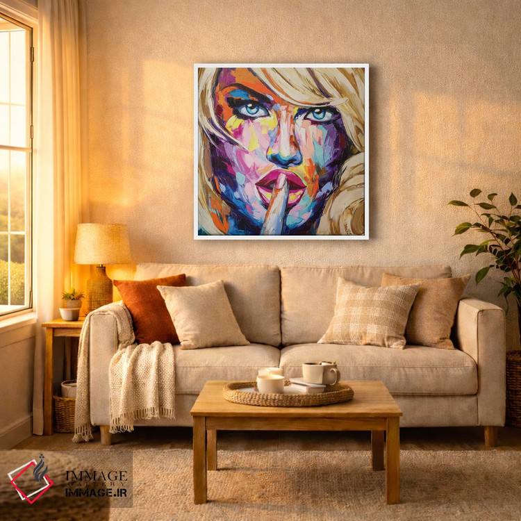 تابلو دکوراتیو رازهای خودت را خاموش کن اثر لانا فری - D5W