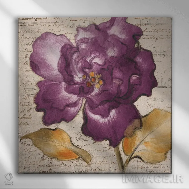 تابلو دکوراتیو زیبایی یاسی یک اثر لینی لورث - نمای روبهرو روی دیوار