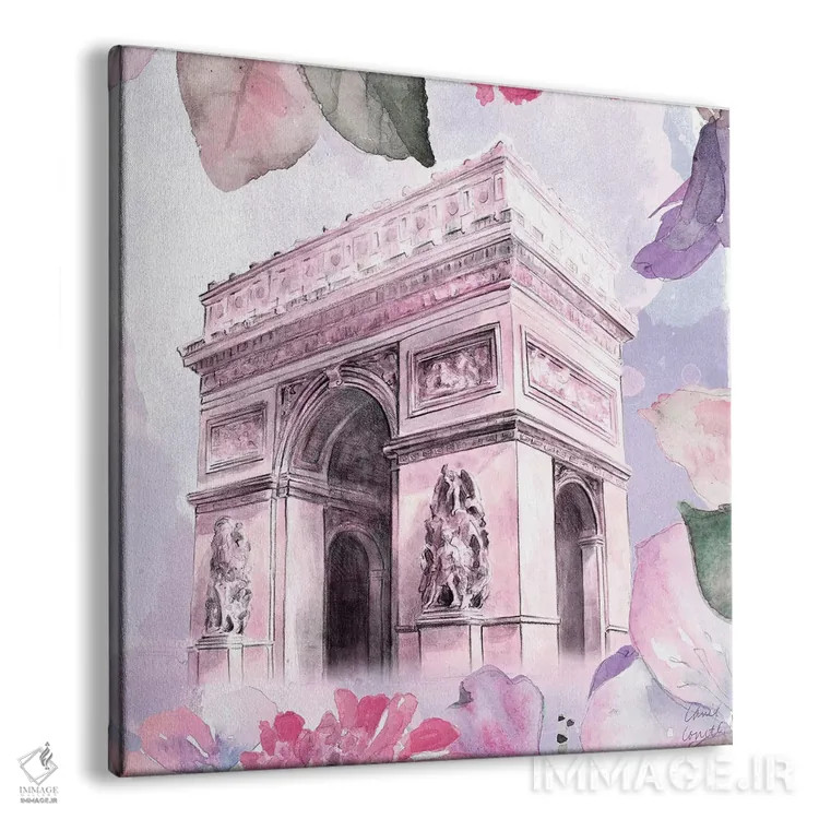 تابلو دکوراتیو "شکوفه های پاریسی II" اثر لینی لورث - نمای پرسپکتیو محصول