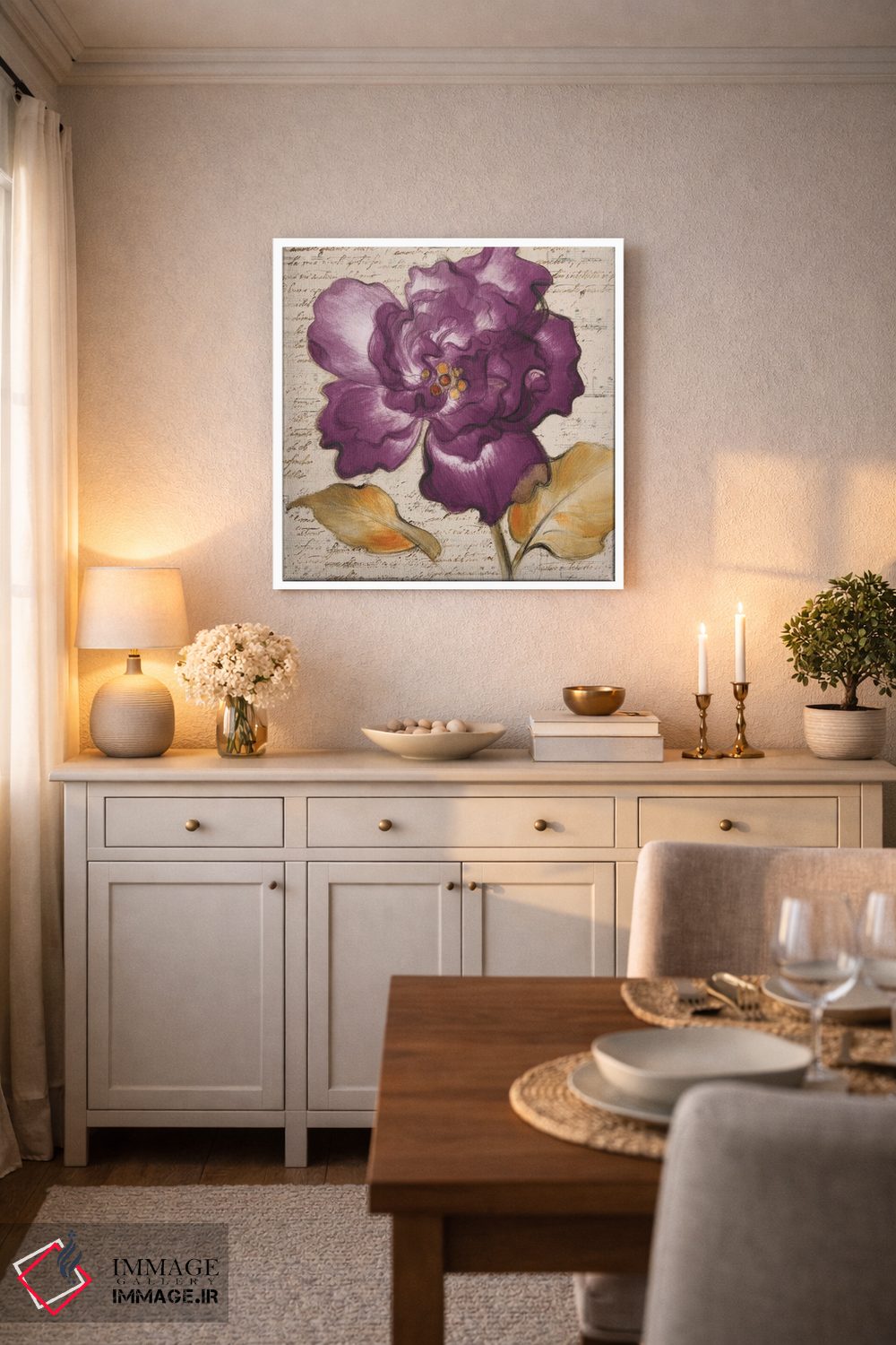 تابلو دکوراتیو زیبایی یاسی یک اثر لینی لورث - D4W