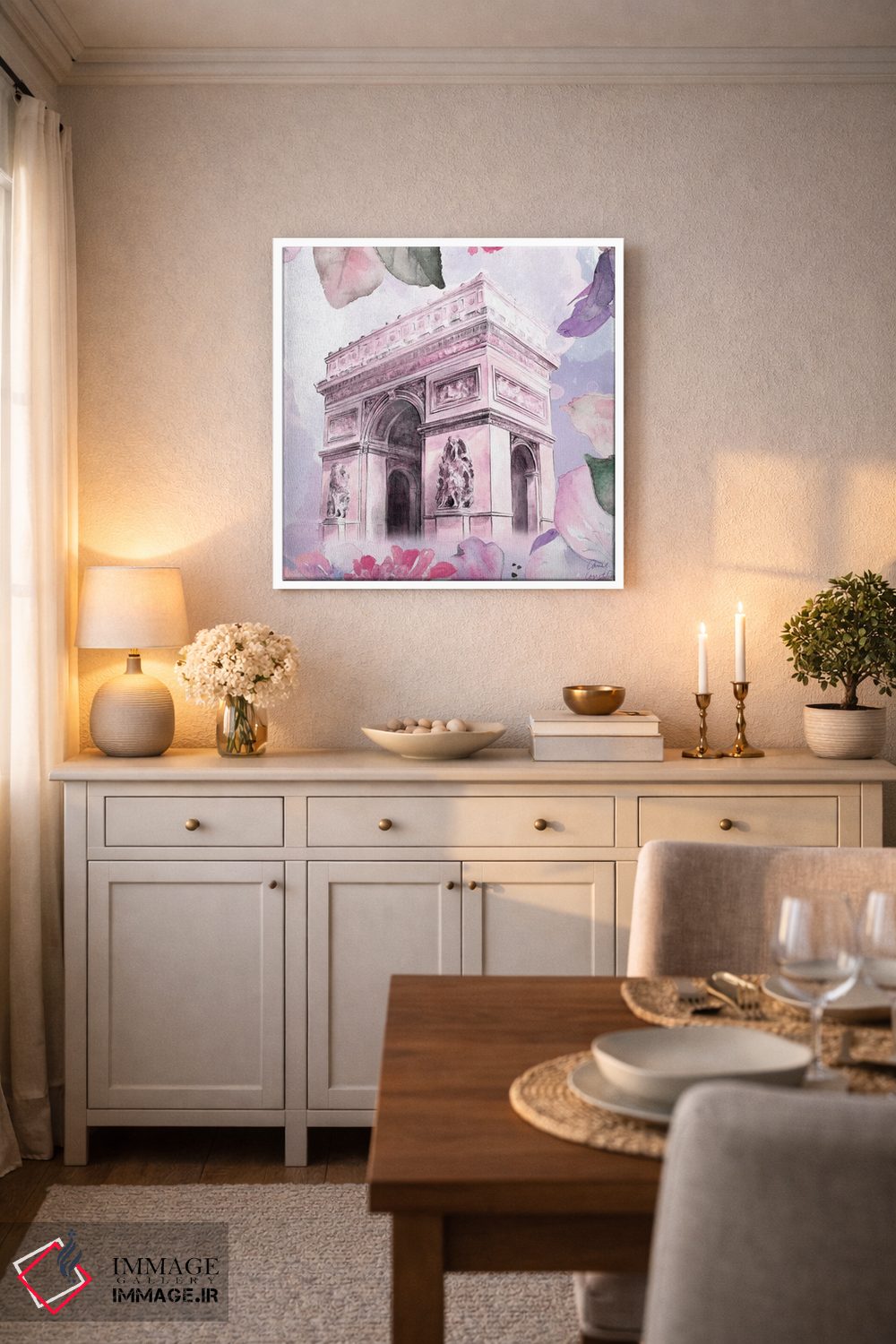 تابلو دکوراتیو "شکوفه های پاریسی II" اثر لینی لورث - D4W