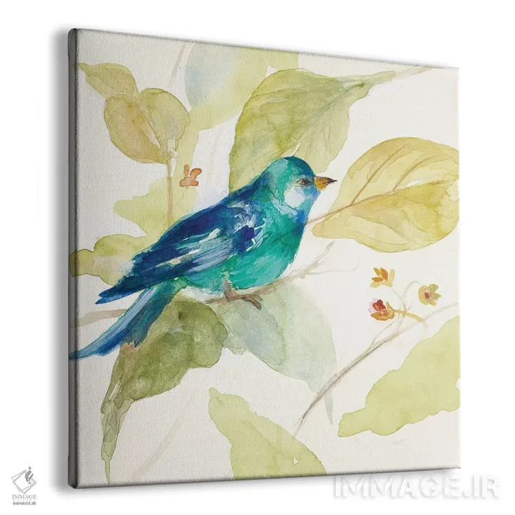 تابلو دکوراتیو "پرنده روی درخت II" اثر لینی لورث - نمای پرسپکتیو محصول