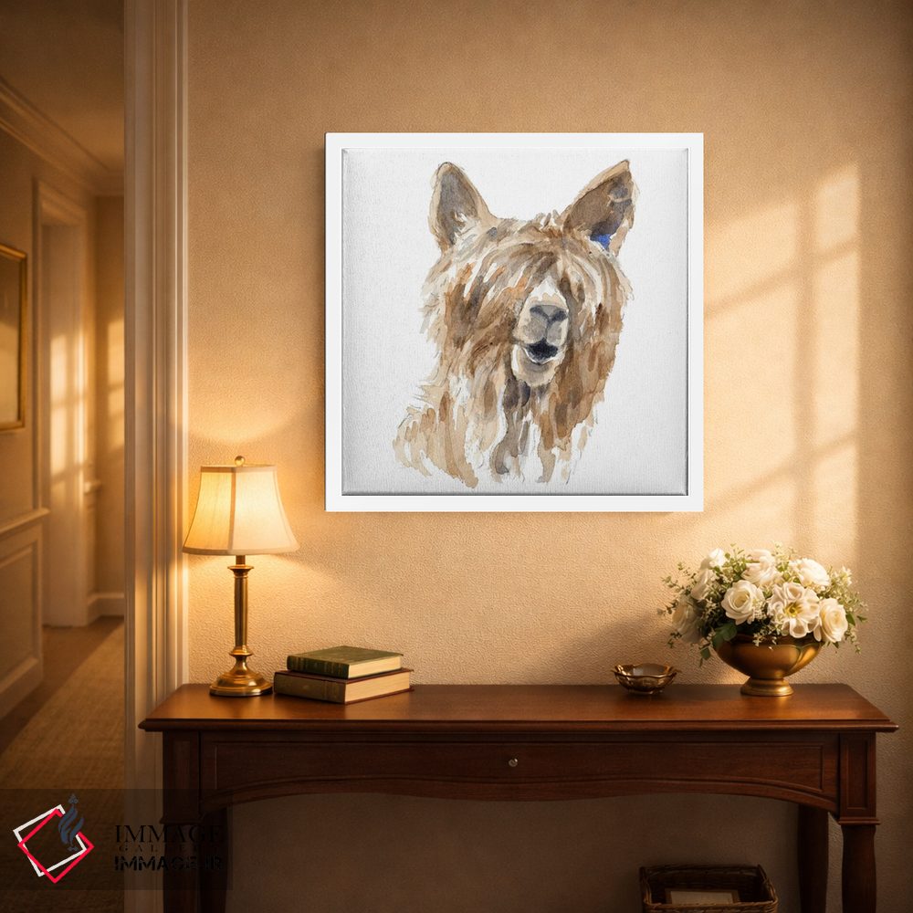 تابلو دکوراتیو "لامای پشمالو" اثر لینی لورث - D2W