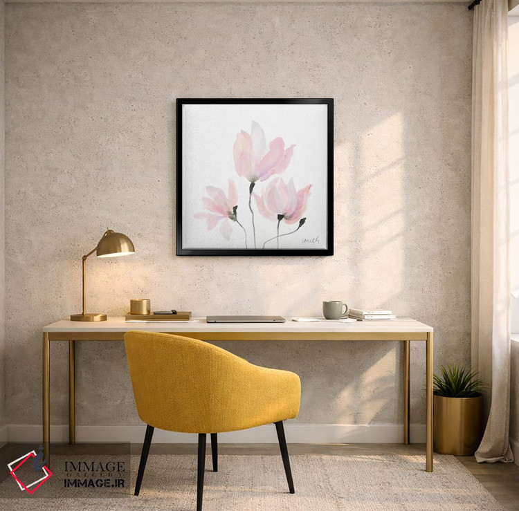 تابلو دکوراتیو "نوسان گل های پاستلی I" اثر لینی لورث - D6B