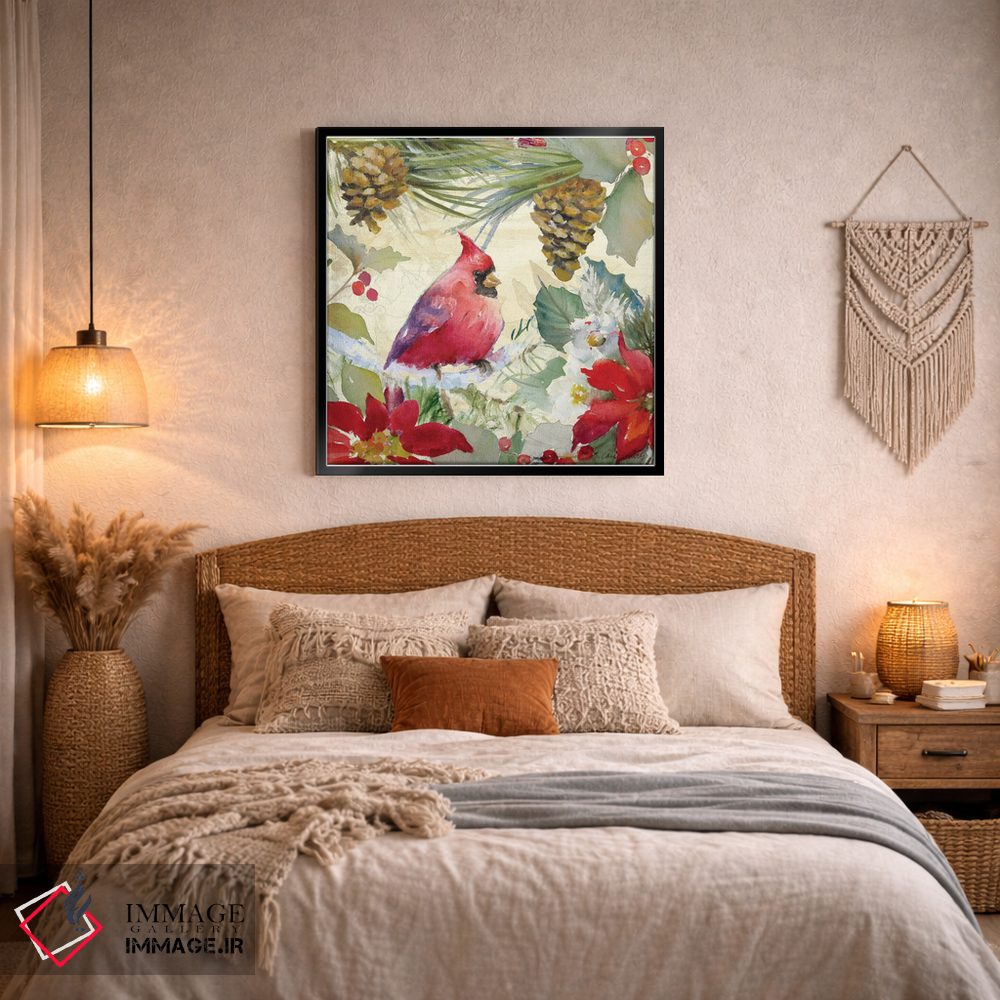 تابلو دکوراتیو "پرنده کارباورال و کاج زار I" اثر لینی لورث - D4B