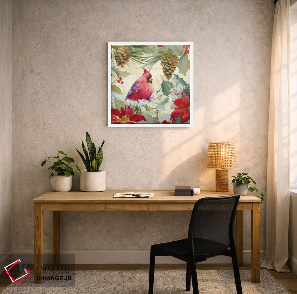 تابلو دکوراتیو "پرنده کارباورال و کاج زار I" اثر لینی لورث - D5W